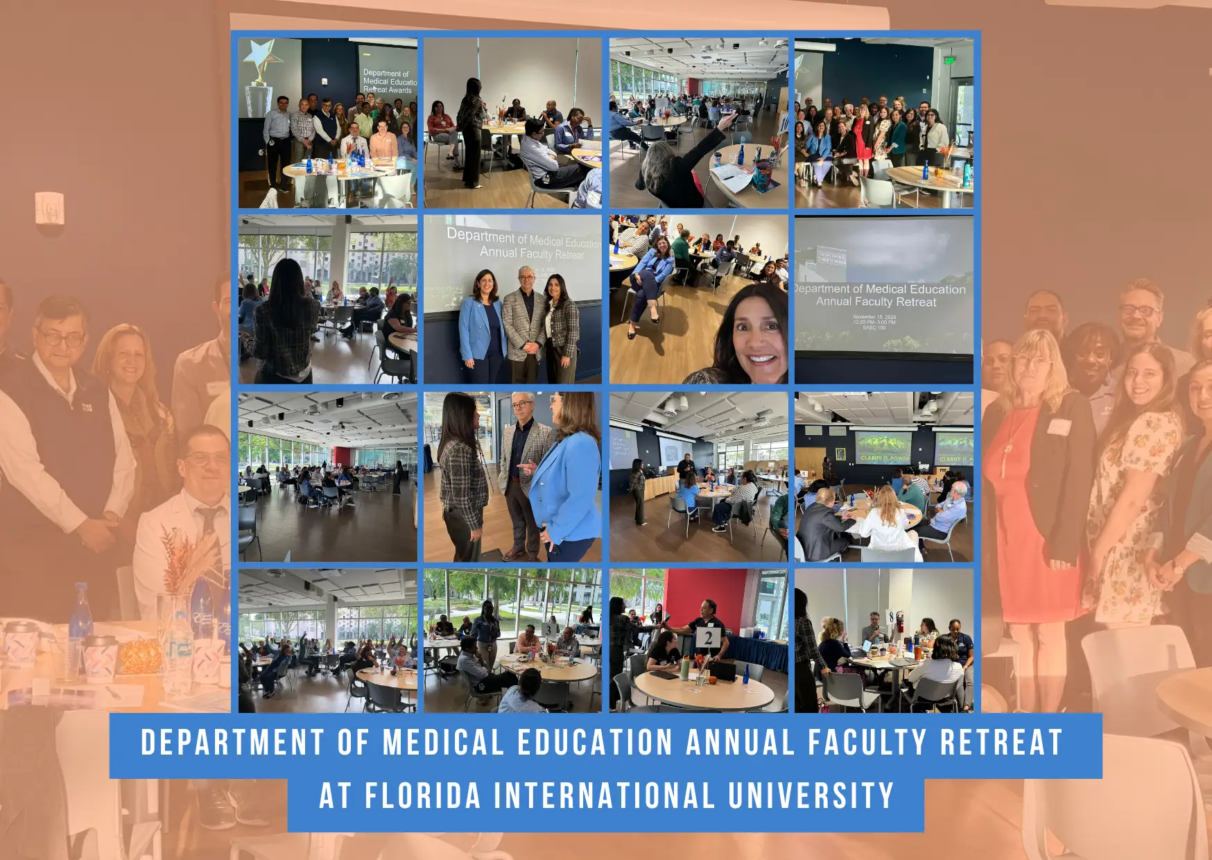 Beatriz Martinez-Peñalver at FIU Medical Education Annual Faculty Retreat in Miami, FL.